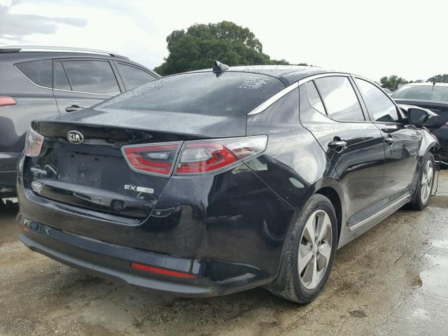 KNAGN4AD2F5090155 - 2015 KIA OPTIMA HYB BLACK photo 4