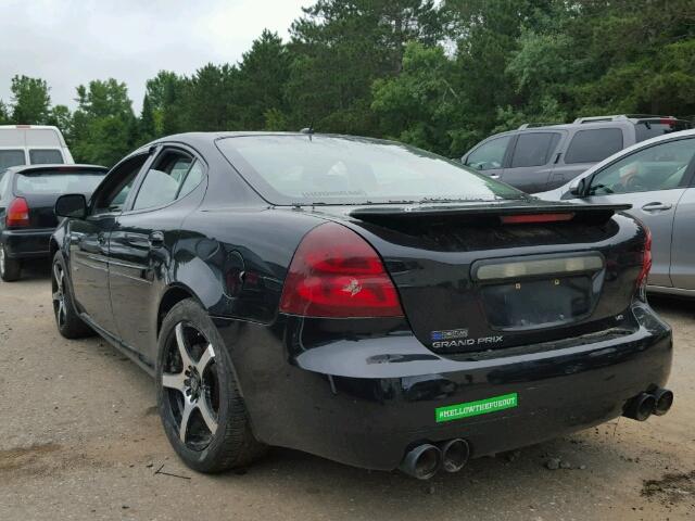 2G2WC58C061190008 - 2006 PONTIAC GRAND PRIX BLACK photo 3