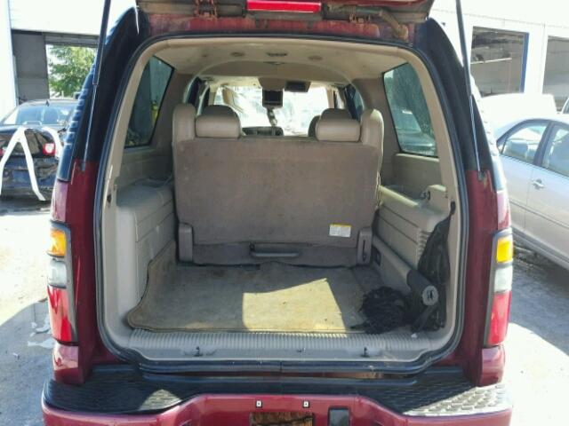 1GKFK66U24J291509 - 2004 GMC YUKON XL D RED photo 9