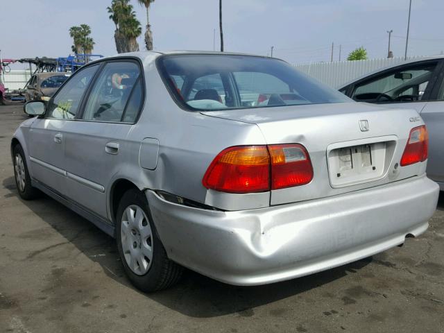 2HGEJ6612YH513779 - 2000 HONDA CIVIC BASE SILVER photo 3