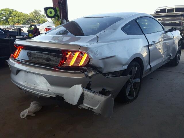 1FA6P8AM8G5225405 - 2016 FORD MUSTANG SILVER photo 4