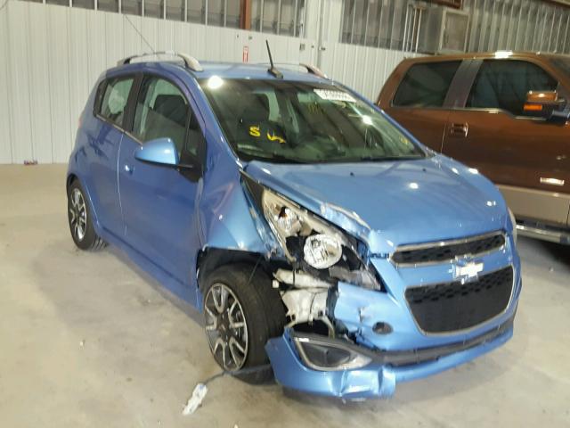 KL8CF6S91DC568183 - 2013 CHEVROLET SPARK 2LT BLUE photo 1