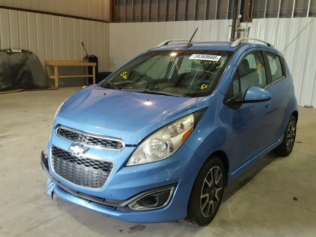 KL8CF6S91DC568183 - 2013 CHEVROLET SPARK 2LT BLUE photo 2