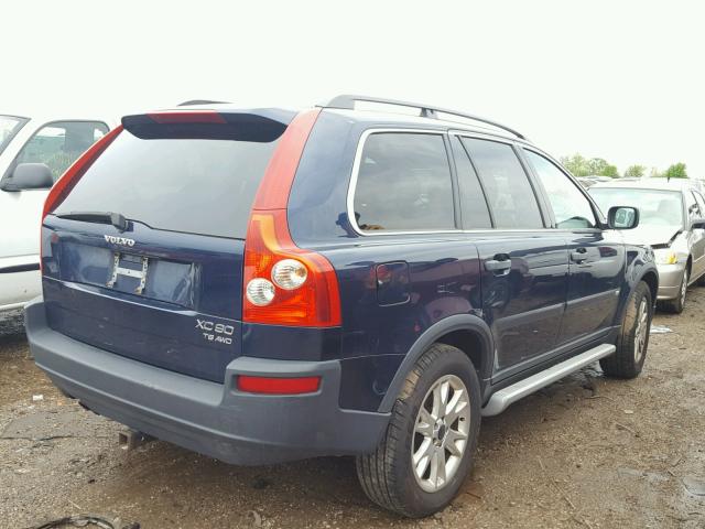 YV1CZ91H441101676 - 2004 VOLVO XC90 T6 BLUE photo 4