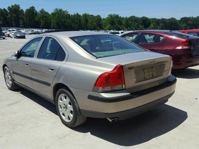 YV1RS58D012073231 - 2001 VOLVO S60 2.4T GRAY photo 3