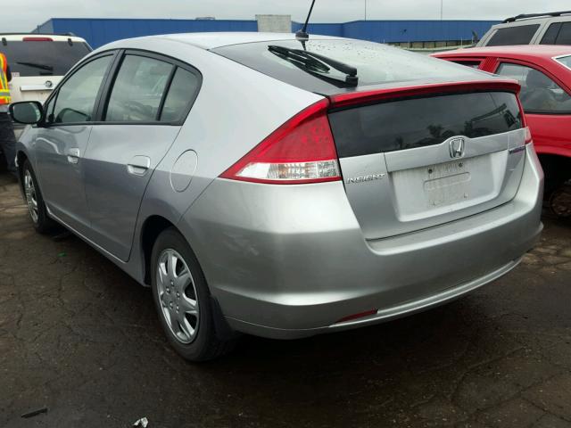 JHMZE2H57BS012592 - 2011 HONDA INSIGHT LX SILVER photo 3