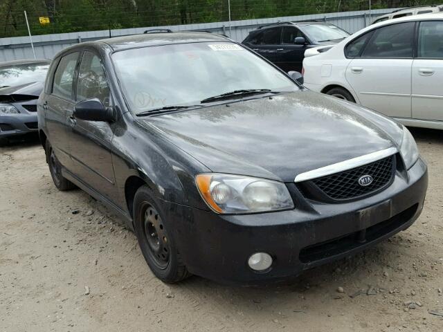 KNAFE161255081107 - 2005 KIA SPECTRA5 BLACK photo 1