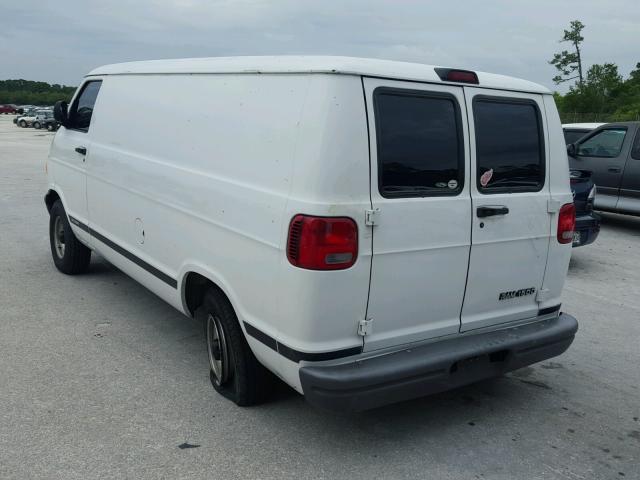 2B7HB11Y91K533178 - 2001 DODGE RAM VAN B1 WHITE photo 3