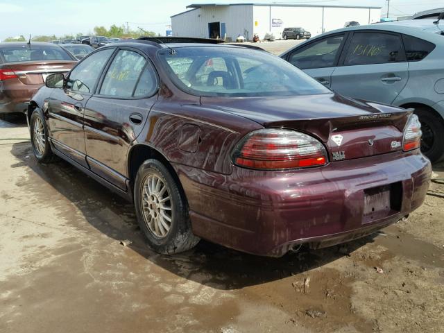 1G2WR52142F208728 - 2002 PONTIAC GRAND PRIX Tünd qırmızı foto 3