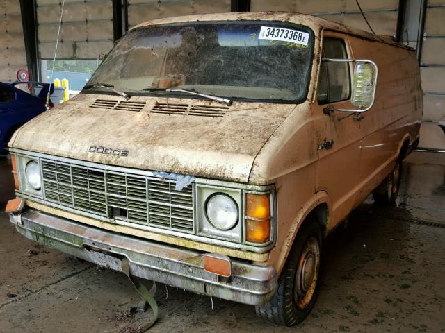 B35JE9X141952 - 1979 DODGE VAN BEIGE photo 2