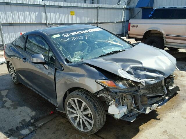 2HGFG3B19CH501967 - 2012 HONDA CIVIC EXL GRAY photo 1