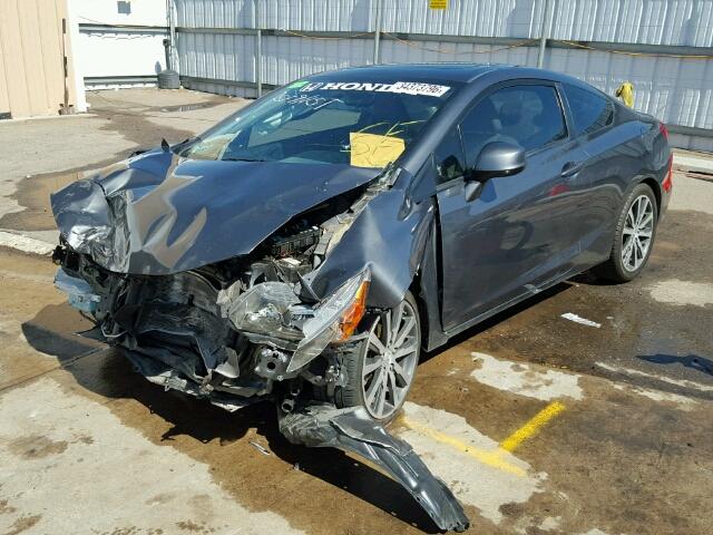 2HGFG3B19CH501967 - 2012 HONDA CIVIC EXL GRAY photo 2