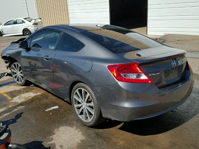 2HGFG3B19CH501967 - 2012 HONDA CIVIC EXL GRAY photo 3