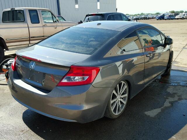 2HGFG3B19CH501967 - 2012 HONDA CIVIC EXL GRAY photo 4
