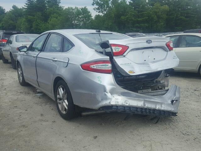 3FA6P0HR2DR236444 - 2013 FORD FUSION SILVER photo 3