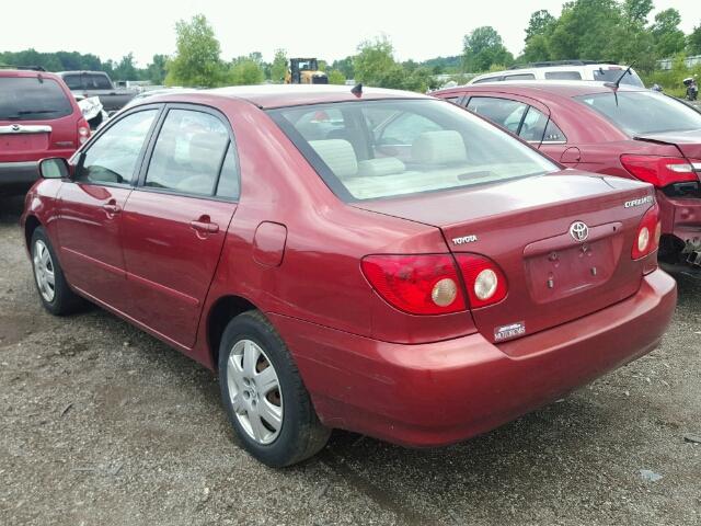 1NXBR32E17Z851456 - 2007 TOYOTA COROLLA CE RED photo 3