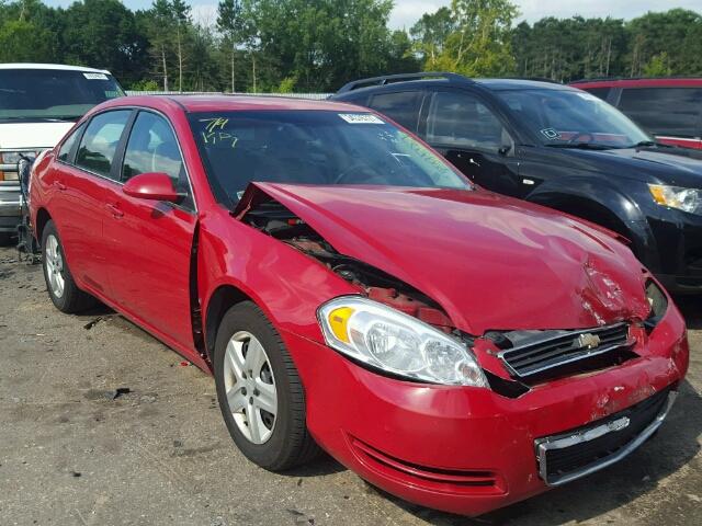 2G1WB58K281345451 - 2008 CHEVROLET IMPALA RED photo 1