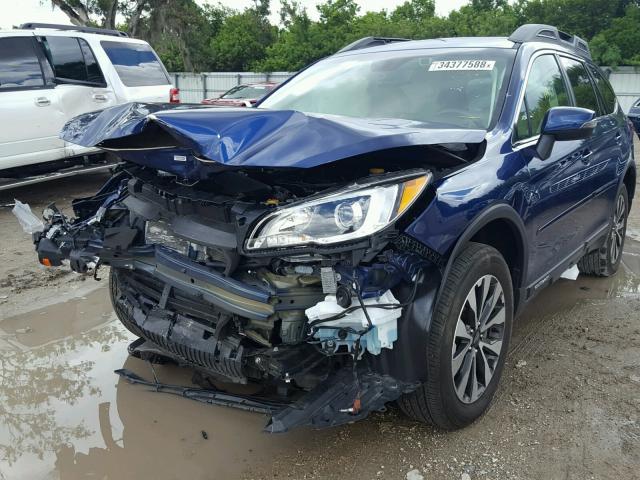 4S4BSANC0H3228629 - 2017 SUBARU OUTBACK 2. BLUE photo 2