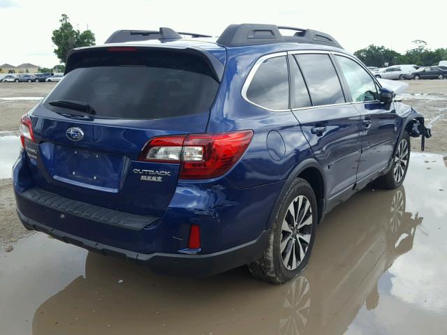 4S4BSANC0H3228629 - 2017 SUBARU OUTBACK 2. BLUE photo 4