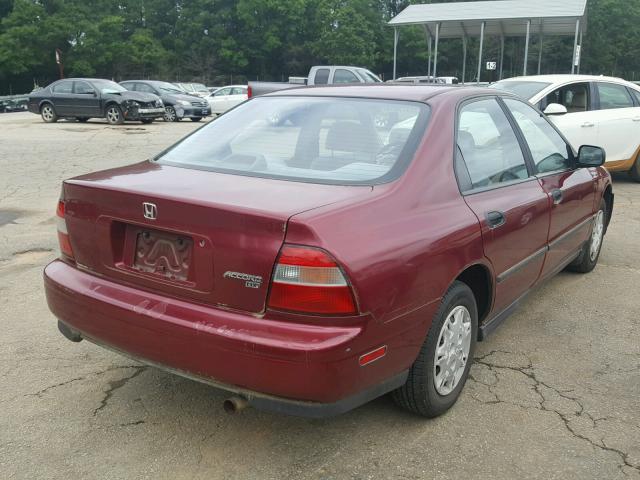 1HGCD562XSA165933 - 1995 HONDA ACCORD DX RED photo 4