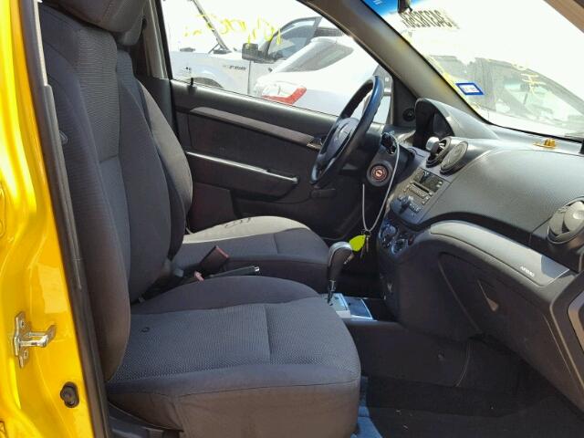 KL1TD5DE1AB107365 - 2010 CHEVROLET AVEO LS 黄色 照片 5