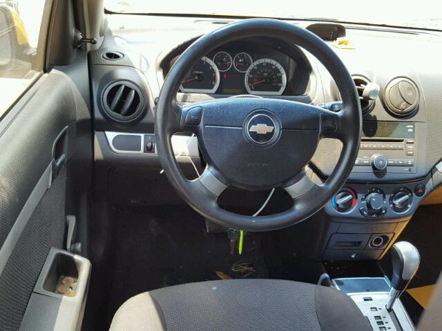 KL1TD5DE1AB107365 - 2010 CHEVROLET AVEO LS 黄色 照片 9