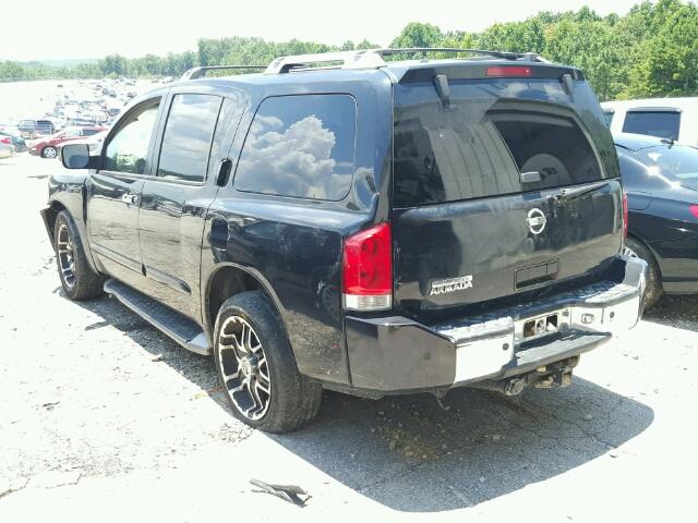 5N1AA08A54N736287 - 2004 NISSAN ARMADA BLACK photo 3