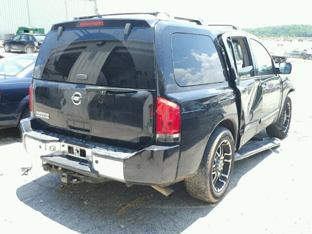 5N1AA08A54N736287 - 2004 NISSAN ARMADA BLACK photo 4