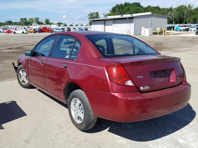 1G8AG52F04Z177030 - 2004 SATURN ION LEVEL RED photo 3