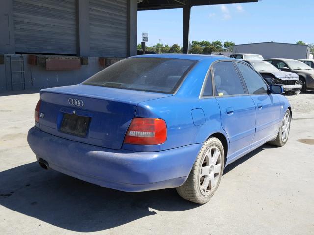 WAUDD68D0YA041621 - 2000 AUDI S4 2.7 QUA BLUE photo 4