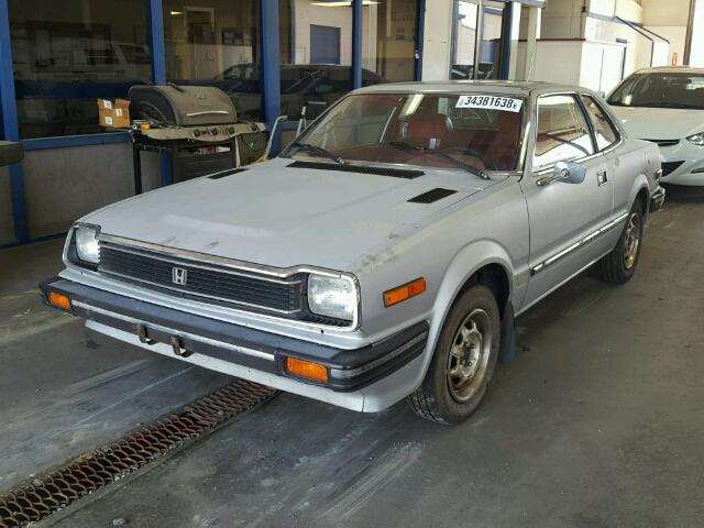 JHMSN3225CC025696 - 1982 HONDA PRELUDE GRAY photo 2