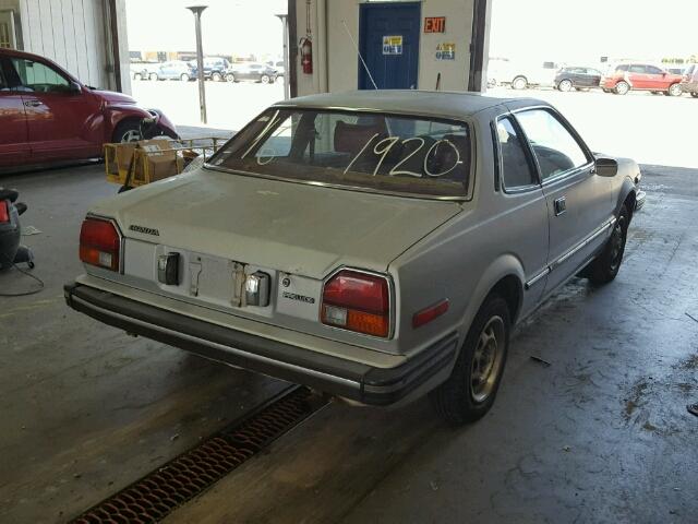 JHMSN3225CC025696 - 1982 HONDA PRELUDE GRAY photo 4