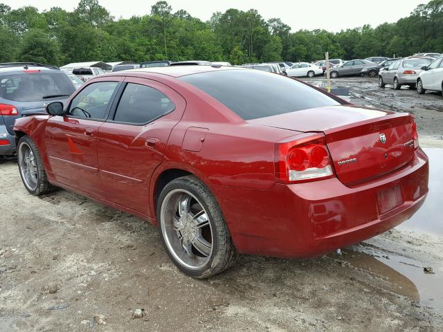 2B3CA3CV7AH309238 - 2010 DODGE CHARGER SX RED photo 3