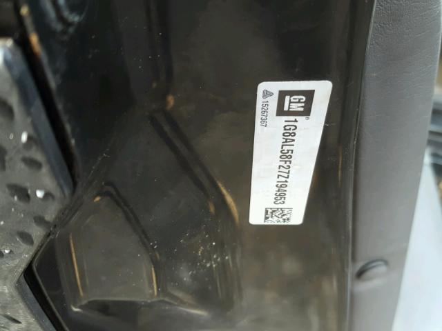 1G8AL58F27Z194953 - 2007 SATURN ION LEVEL BLACK photo 10