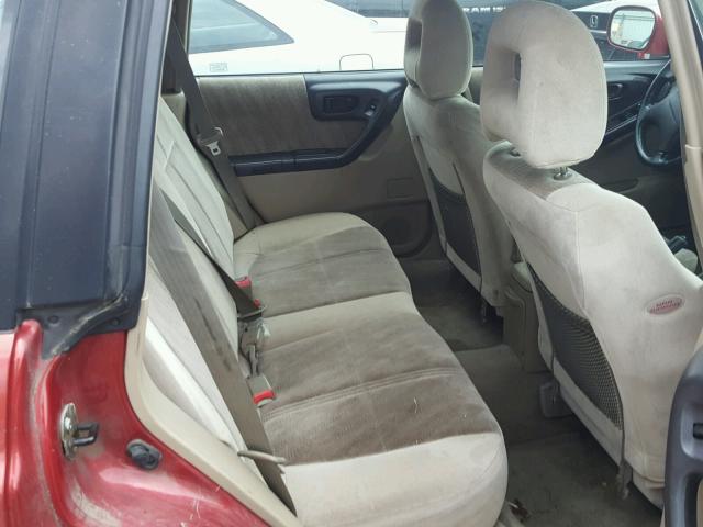 JF1SF65602G724584 - 2002 SUBARU FORESTER S წითელი ფოტო 6