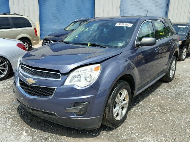 2GNALAEK3E6314727 - 2014 CHEVROLET EQUINOX LS BLUE photo 2