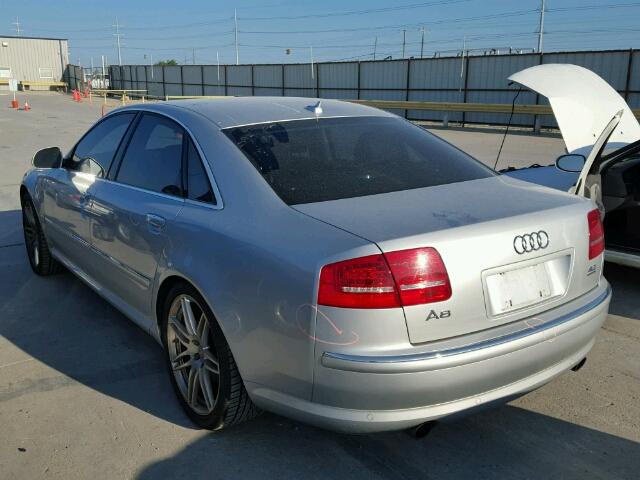 WAULV94E89N012886 - 2009 AUDI A8 4.2 QUA SILVER photo 3