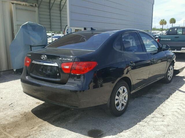 KMHDU4AD1AU868335 - 2010 HYUNDAI ELANTRA BL BLACK photo 4