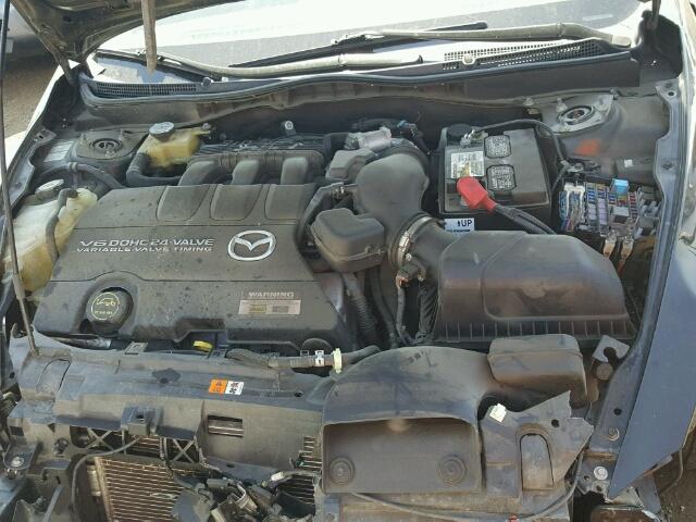 1YVHZ8CB9A5M35747 - 2010 MAZDA 6 BLACK photo 7