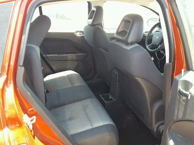 1B3HB48B78D508353 - 2008 DODGE CALIBER SX ORANGE photo 6