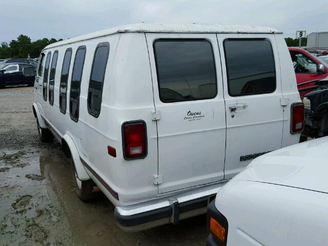 2B7HB21Y1NK146748 - 1992 DODGE RAM VAN B2 WHITE photo 3