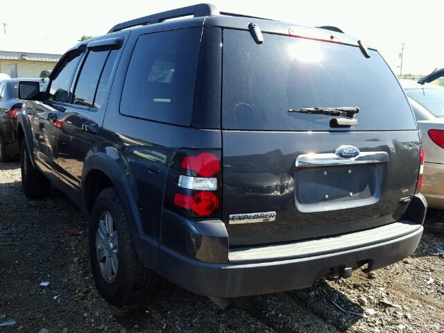 1FMEU73E27UA98778 - 2007 FORD EXPLORER X CHARCOAL photo 3