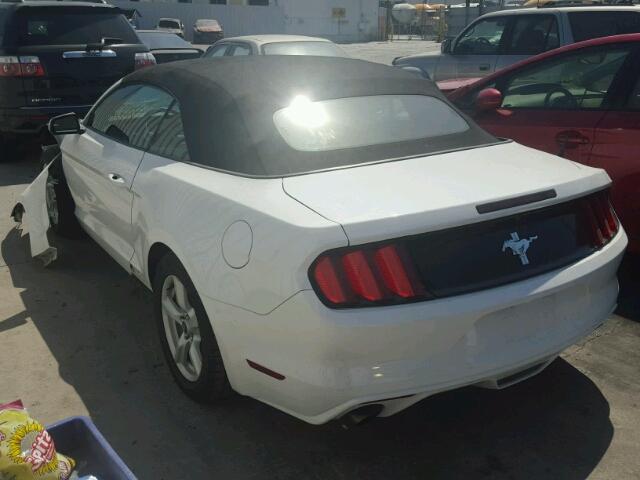 1FATP8EM0F5386763 - 2015 FORD MUSTANG WHITE photo 3