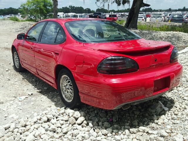 1G2WP52K7YF148337 - 2000 PONTIAC GRAND PRIX RED photo 3