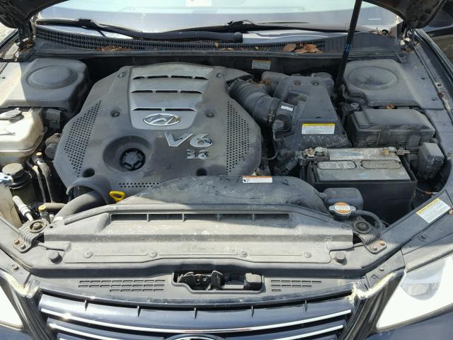 KMHFC46FX7A160116 - 2007 HYUNDAI AZERA SE BLACK photo 7