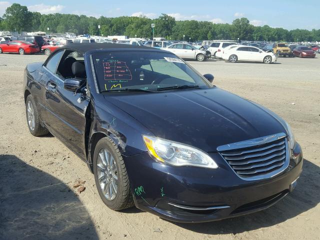 1C3BCBEGXCN281480 - 2012 CHRYSLER 200 TOURIN BLUE photo 1