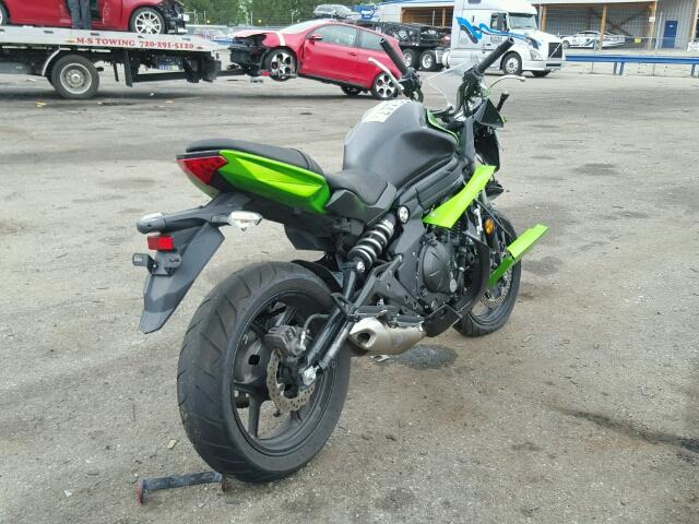 JKAEXEE18EDA15777 - 2014 KAWASAKI EX650 E GREEN photo 4