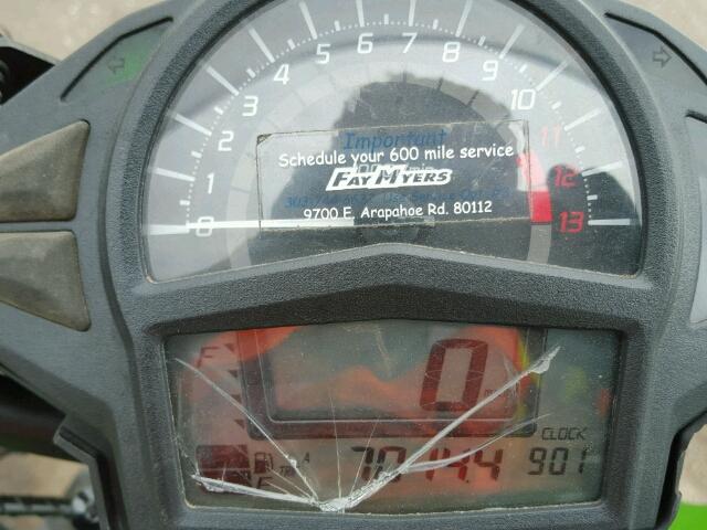 JKAEXEE18EDA15777 - 2014 KAWASAKI EX650 E GREEN photo 8