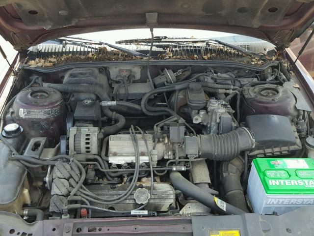 1G4NJ54N2NC658121 - 1992 BUICK SKYLARK BURGUNDY photo 7