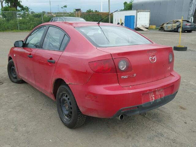 JM1BK12F551271423 - 2005 MAZDA MAZDA3I RED photo 3